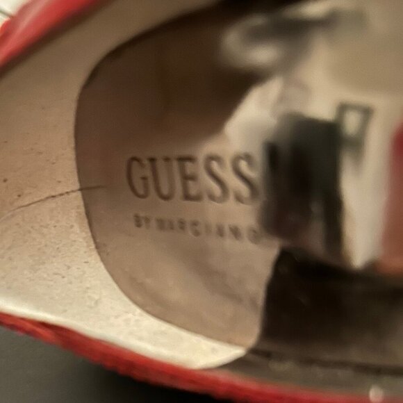 Guess By Marciano High Heels | Red | Patent Leather | 8.5 Medium - Picture 10 of 11